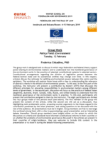 Federalism, the Environment and the Rule of Law