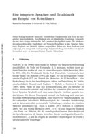 Eine integrierte Sprachen- und Textdidaktik am Beispiel von Reiseführern