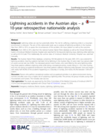 Lightning accidents in the Austrian alps - a 10-year retrospective nationwide analysis