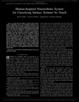 Human-Inspired Neurorobotic System for Classifying Surface Textures by Touch