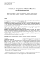 Intercultural competence of western teachers for Nepalese rescuers