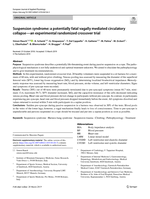 Suspension syndrome: a potentially fatal vagally mediated circulatory collapse-an experimental randomized crossover trial
