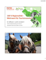 100 % Regionalität: Mehrwert für Tourismusorte?