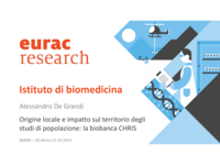Biobanche di popolazione e degli isolati: successi e frontiere dell’esposomica: origine locale e impatto sul territorio degli studi di popolazione: la biobanca CHRIS