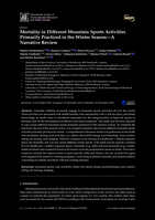 Mortality in Different Mountain Sports Activities Primarily Practiced in the Winter Season: A Narrative Review