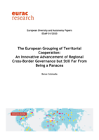 The European Grouping of Territorial Cooperation: An Innovative Advancement of Regional Cross-Border Governance but Still Far From Being a Panacea