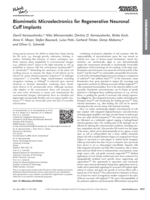 Biomimetic Microelectronics for Regenerative Neuronal Cuff Implants