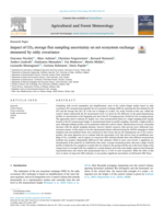 Impact of CO2 storage flux sampling uncertainty on net ecosystem exchange measured by eddy covariance