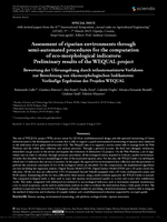 Assessment of riparian environments through semi-automated procedures for the computation of eco-morphological indicators: preliminary results of the WEQUAL project = Bewertung der Uferumgebung durch teilautomatisierte Verfahren zur Berechnung von ökomorphologischen Indikatoren: Vorlaüfige Ergebnisse des Projekts WEQUAL