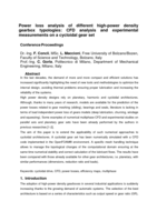 Power loss analysis of different high-power density gearbox typologies: CFD analysis and experimental measurements on a cycloidal gear set