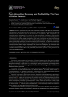 Post-Adversities Recovery and Profitability: The Case of Italian Farmers