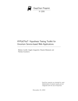 HYPpOTesT: Hypothesis Testing Toolkit for Uncertain Service-Based Web Applications