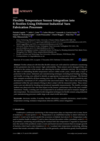 Flexible Temperature Sensor Integration into E-Textiles Using Different Industrial Yarn Fabrication Processes
