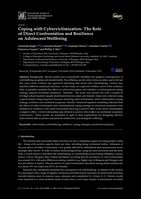 Coping with cybervictimization: The role of direct confrontation and resilience on adolescent wellbeing
