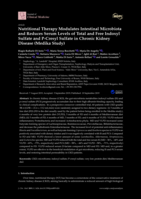Nutritional therapy modulates intestinal microbiota and reduces serum levels of total and free indoxyl sulfate and p-cresyl sulfate in chronic kidney disease (Medika study)