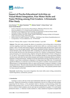 Impact of psycho-educational activities on visual-motor integration, fine motor skills and name writing among first graders: a kinematic pilot study