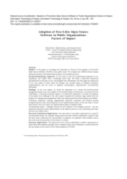 Adoption of Free/Libre Open Source Software in public organizations: Factors of impact