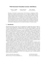 Well Structured Transition Systems with History