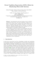 Event condition expectation (ECE-) rules for monitoring observable systems
