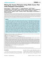 Mining the human phenome using allelic scores that index biological intermediates