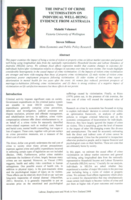 The Impact of Crime Victimisation on Individual Well-Being: Evidence from Australia
