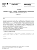 The Many Facets of “Creating”; A phenomenological investigation of “creating” in the learning process