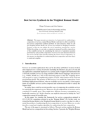 Best Service Synthesis in the Weighted Roman Model