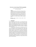 Overview on Trust in large FLOSS Communities