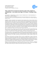 Cascading hazard risk assessment of a rockslide dam outburst flood in an alpine river basin