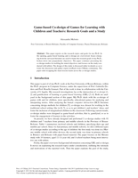 Game-based Co-design of Games for Learning with Children and Teachers: Research Goals and a Study
