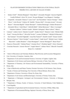 Plant-environment interactions through a functional traits perspective: a review of Italian studies