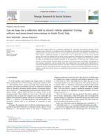 Can we hope for a collective shift in electric vehicle adoption? Testing salience and norm-based interventions in South Tyrol, Italy