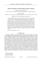Particle entrainment in unsteady-uniform granular avalanches