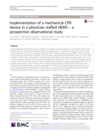 Implementation of a mechanical CPR device in a physician staffed HEMS – a prospective observational study