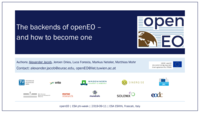 The backends of openEO: and how to become one