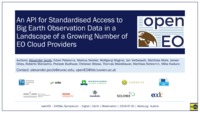 openEO: an API for standardised access to Big Earth Observation data in a landscape of a growing number of EO cloud providers