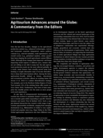 Agritourism Advances around the Globe: A Commentary from the Editors