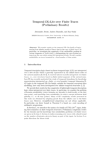 Temporal DL-Lite over finite traces (preliminary results)