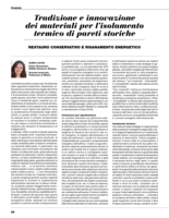 Tradizione e innovazione dei materiali per l'isolamento termico di pareti storiche