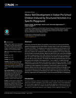 Motor Skill Development in Italian Pre-School Children Induced by Structured Activities in a Specific Playground