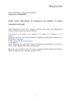 Flexible a-IGZO Phototransistor for Instantaneous and Cumulative UV-Exposure Monitoring for Skin Health