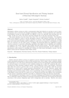 Zone-based formal specification and timing analysis of real-time self-adaptive systems