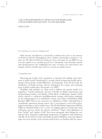 A Quantile regression approach for modelling a Health-Related Quality of Life Measure