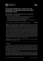 Psychological Wellbeing in Adolescents with Leukaemia: A Comparative Study with Typical Development Peers