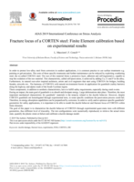 Fracture locus of a CORTEN steel: Finite Element calibration based on experimental results