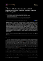 A review of further directions for artificial intelligence, machine learning, and deep learning in smart logistics