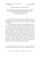 Deep digital citizenship and educational challenge between institutional documents and student voices