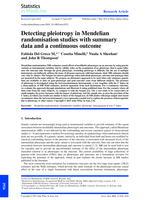 Detecting pleiotropy in Mendelian randomisation studies with summary data and a continuous outcome