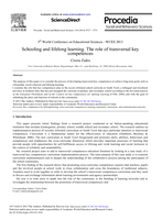 Schooling and Lifelong Learning. The Role of Transversal Key Competences