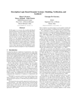 Description Logic Based Dynamic Systems: Modeling, Verification, and Synthesis